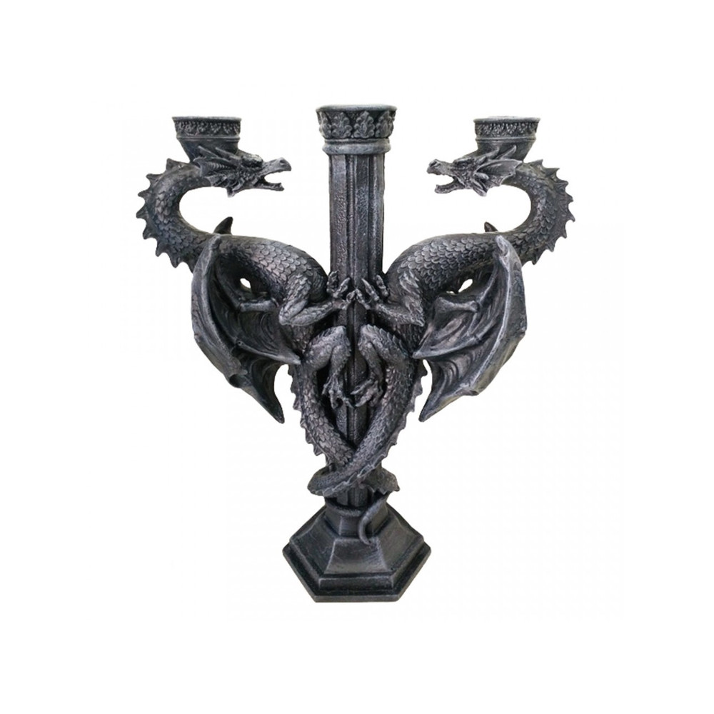 Nemesis Now - Dragon's Altar Kerzenhalter - Schwarz